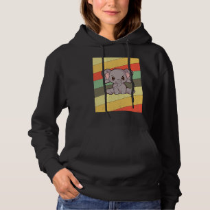 Elephant Retro Vintage Zoo Animal Zookeeper Hoodie
