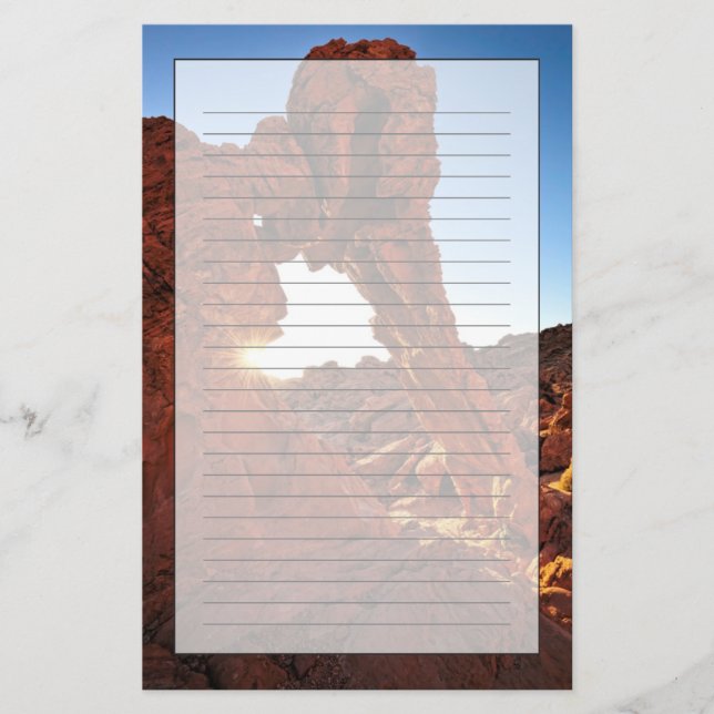 Elephant Rock in the Valley of Fire Stationery (Front)