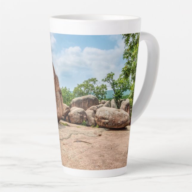 Elephant Rocks State Park Latte Mug (Right Angle)