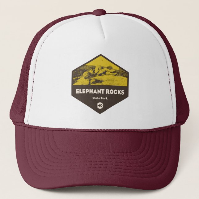 Elephant Rocks State Park Missouri Trucker Hat (Front)