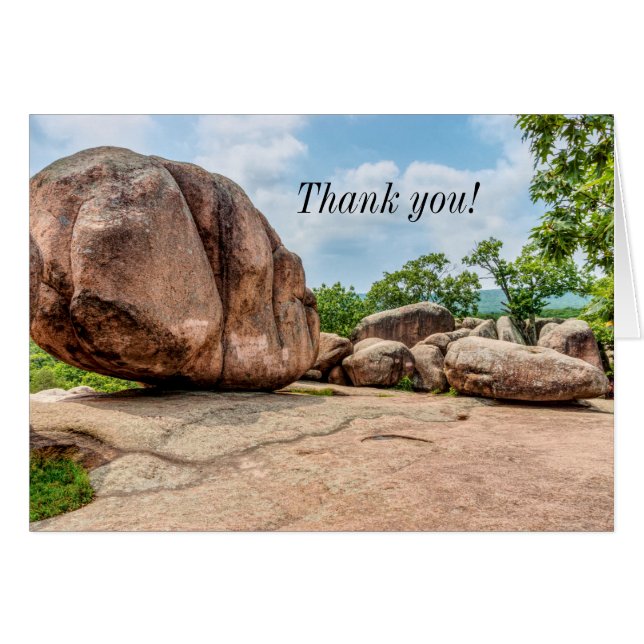 Elephant Rocks State Park Thank You Card (Front Horizontal)