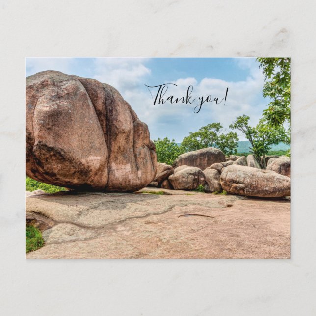 Elephant Rocks State Park Thank you Postcard (Front)