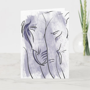 Elephant Romance Card