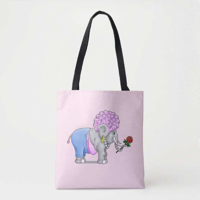 Elephant Romance Tote Bag (Front)