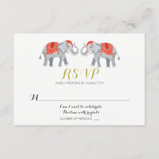 Elephant RSVP card