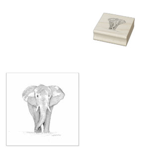 elephant rubber stamp