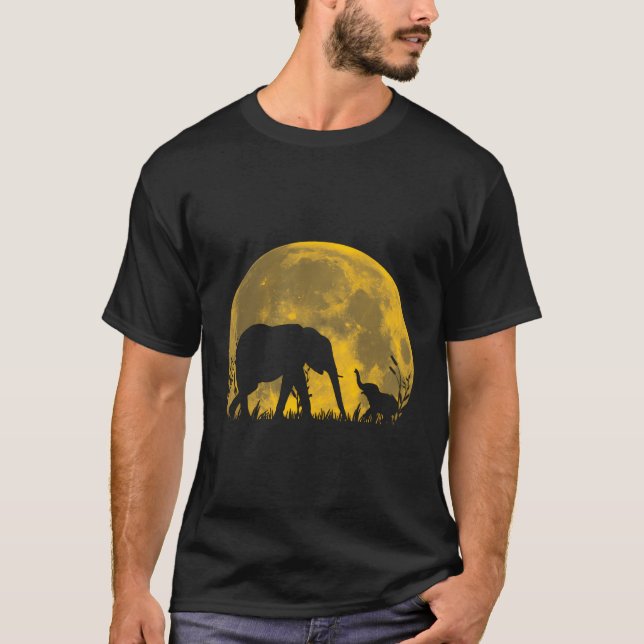 Elephant Safari African Wildlife T-Shirt (Front)
