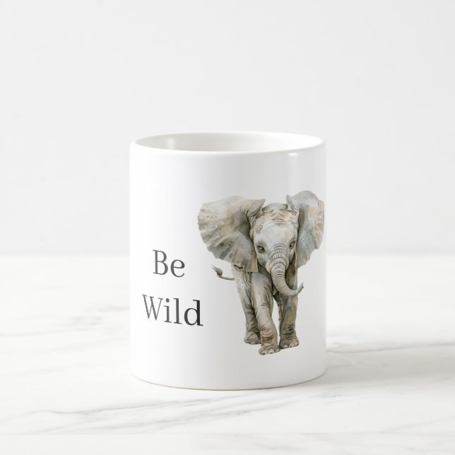 Elephant Safari Animal   Coffee Mug (Center)