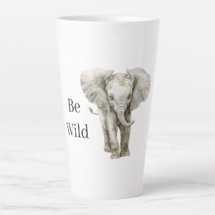 Elephant Safari Animal   Latte Mug