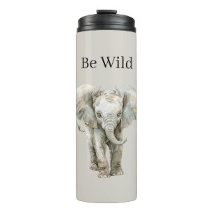 Elephant Safari Animal   Thermal Tumbler