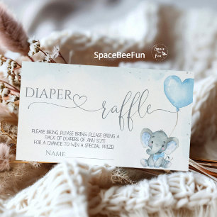 Elephant Safari Baby shower  Enclosure Card