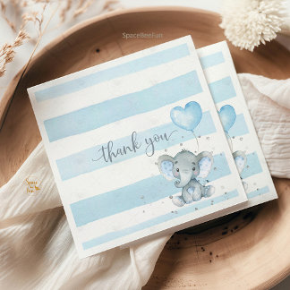 Elephant Safari Baby shower Napkin