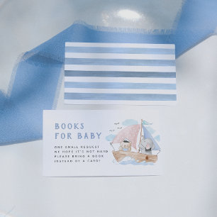 Elephant Sailboat Books For Baby Enclosure Card