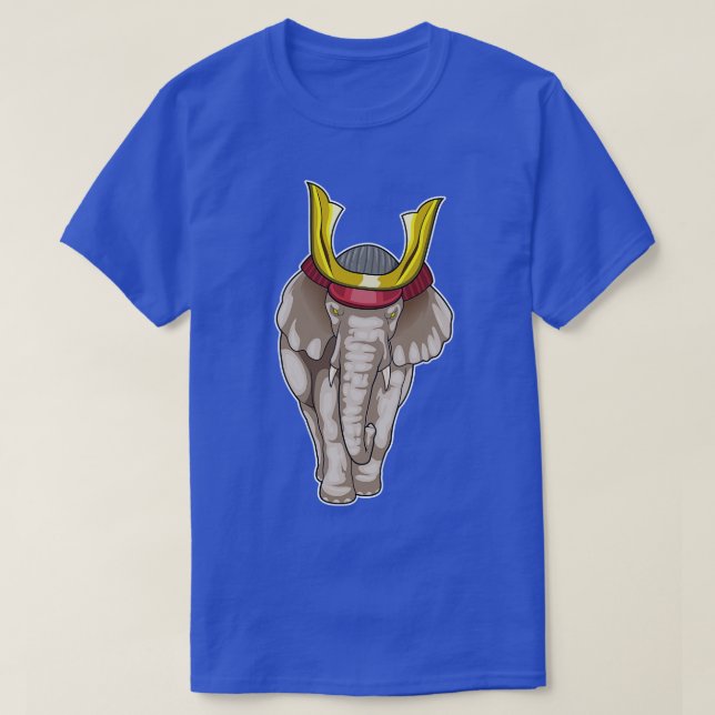 Elephant Samurai Martial arts T-Shirt (Design Front)