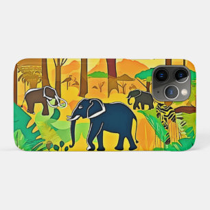 Elephant Savanna Jungle Art Case-Mate iPhone Case