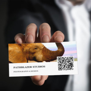 Elephant Scents Wildlife Photography Business Card