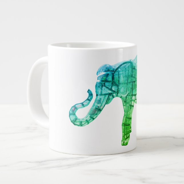  Elephant Sculpture 20oz Giant Coffee Mug (Front Left)