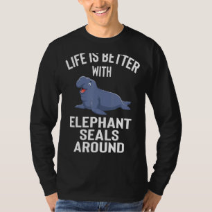 Elephant Seal Apparel Cute Seals Design T-Shirt