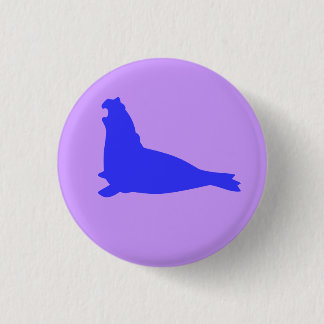 Elephant Seal Button Blue