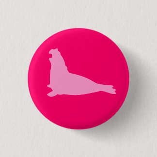 Elephant Seal Button Pink