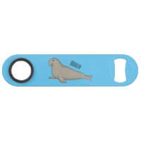 Elephant seal cartoon illustration