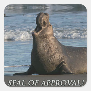 Elephant Seal Of Approval Sticker