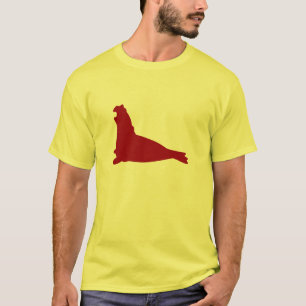 Elephant Seal Shirt crimson