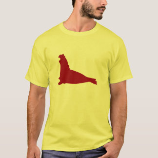 Elephant Seal Shirt crimson