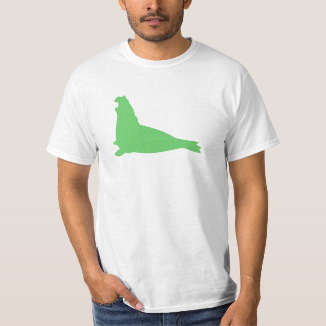 Elephant Seal Shirt Green (Front)