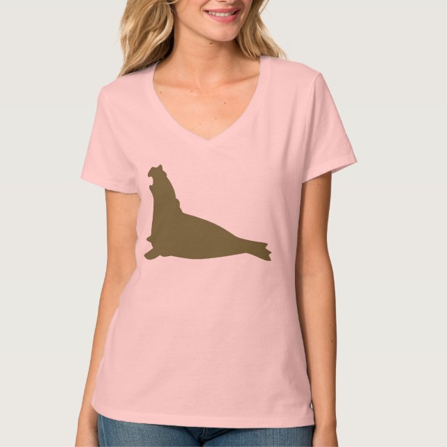 Elephant Seal Shirt Olive Green (Front)