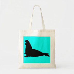 Elephant Seal Tote Bag Black