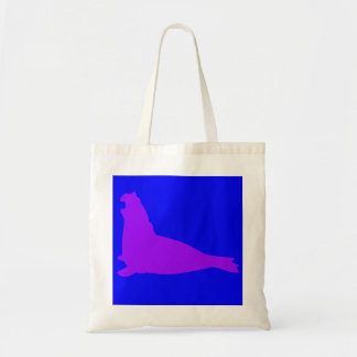 Elephant Seal Tote Bag Purple
