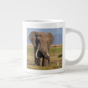 Elephant Searching Large Coffee Mug