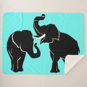 Elephant Sherpa Blanket