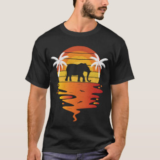 Elephant shirt 70s vintage retro sunset Elephant g