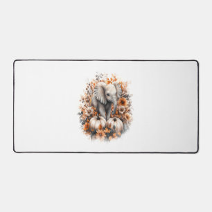 Elephant Shirt Country Pumpkin Desk Mat