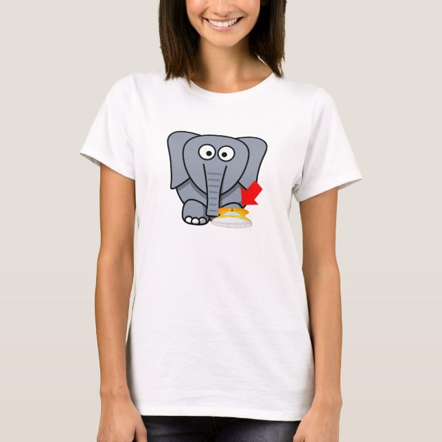 Elephant Shoe I Love You T-Shirt (Front)