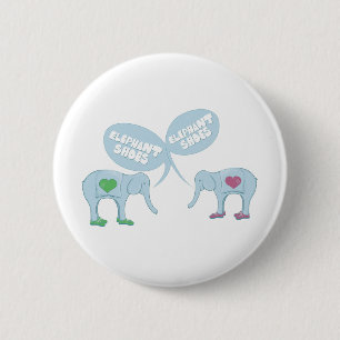 Elephant Shoes 6 Cm Round Badge