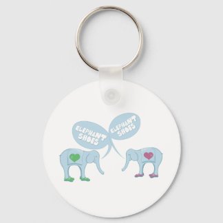Elephant Shoes Key Ring