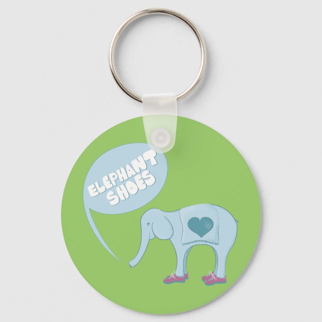 Elephant Shoes Key Ring (Front)