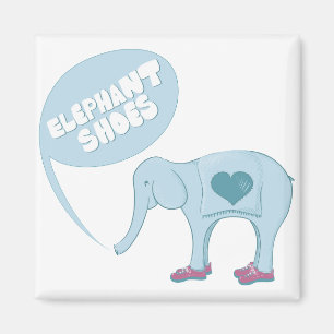 Elephant Shoes Magnet