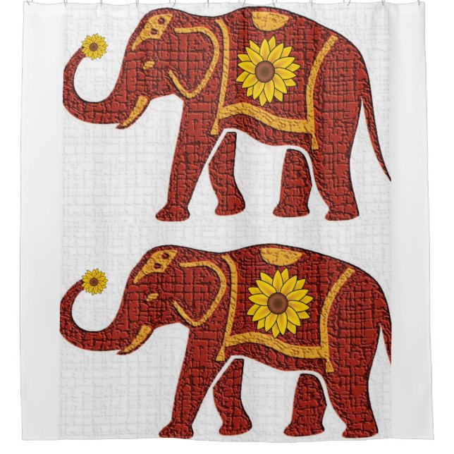 Elephant Shower Curtain (Front)