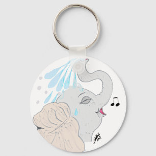 Elephant Shower Keychain