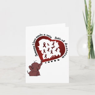 Elephant Sickle Cell Tee Someone I Love Needs A Cu Card