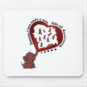 Elephant Sickle Cell Tee Someone I Love Needs A Cu Mouse Pad