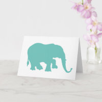 Elephant Silhouette - Any Color -