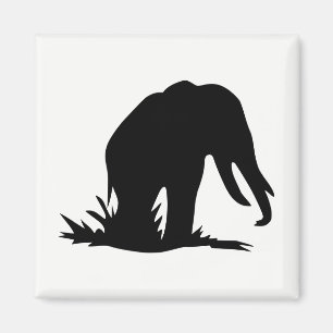 Elephant Silhouette Magnet