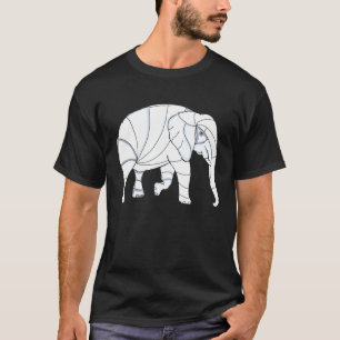 Elephant sketch style pattern indian elephant afri T-Shirt