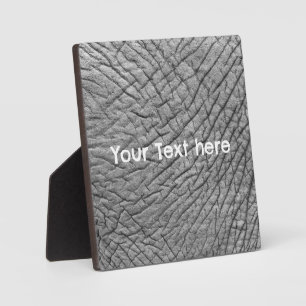 Elephant skin personalised plaque