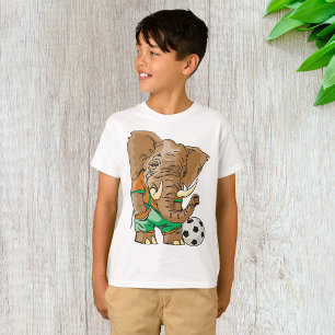 Elephant Soccer Player Funny Sports Animal  T-Shirt